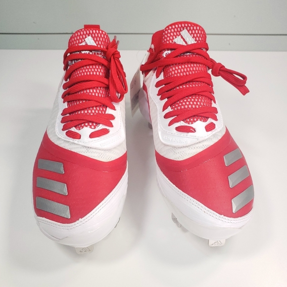 Adidas Icon V Bounce Iced Out EE4130 Red White Baseball Cleats Men 7 Women 8 - Picture 11 of 13